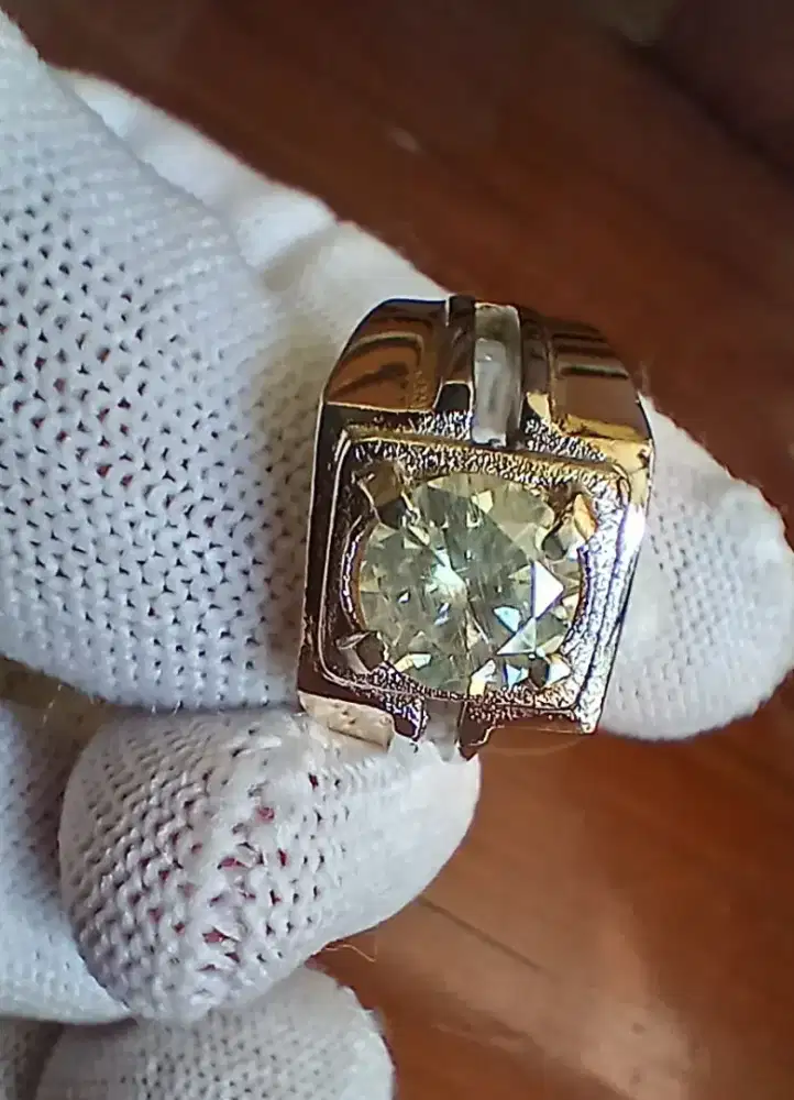 Cincin vintage diamond moissanite