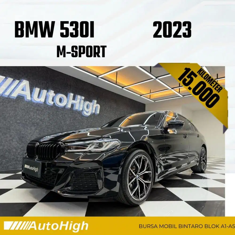 DP10% [Km15.000] 520i M-Sport 2023 Black Reg 2022 #AUTOHIGH