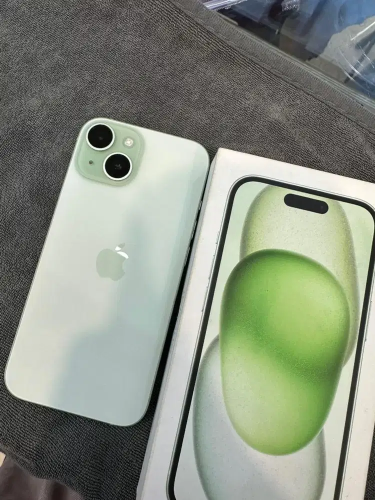 iPhone 15 128GB Green ex ibox bh 81% lengkap