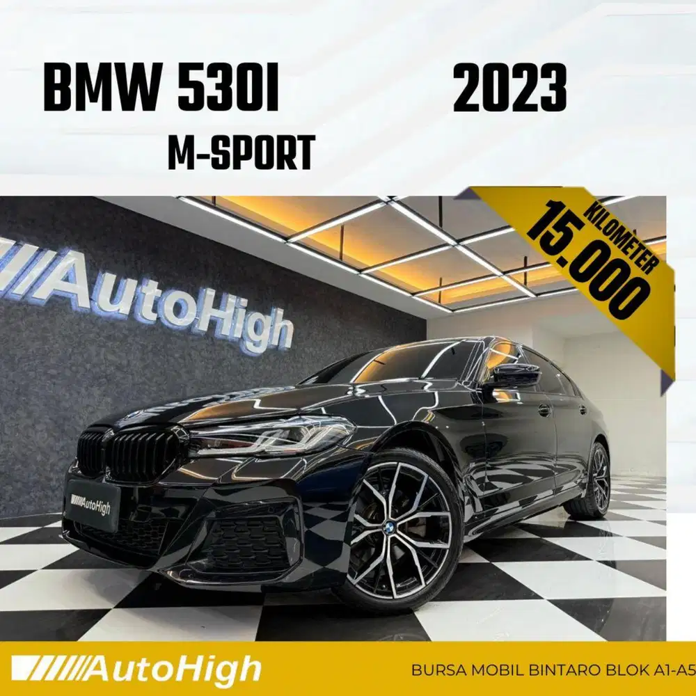 DP10% [Km15.000] 520i M-Sport 2023 Black Reg 2022 #AUTOHIGH