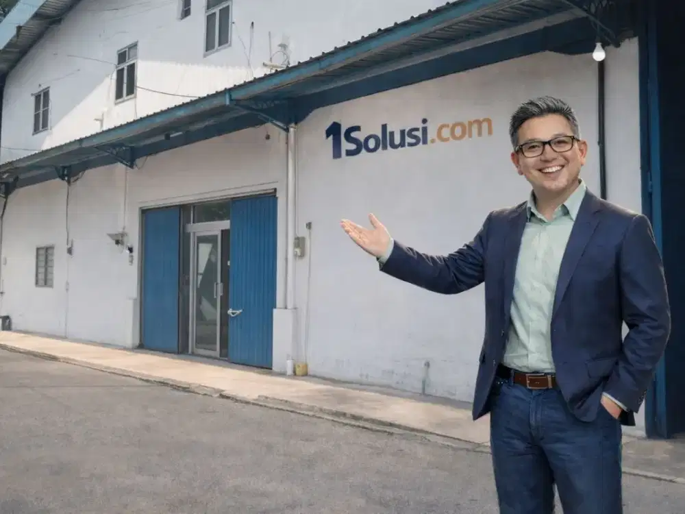 DISEWAKAN GUDANG KANTOR TERMURAH 2246M2 AKSES KONTAINER 40FT DI DEPOK