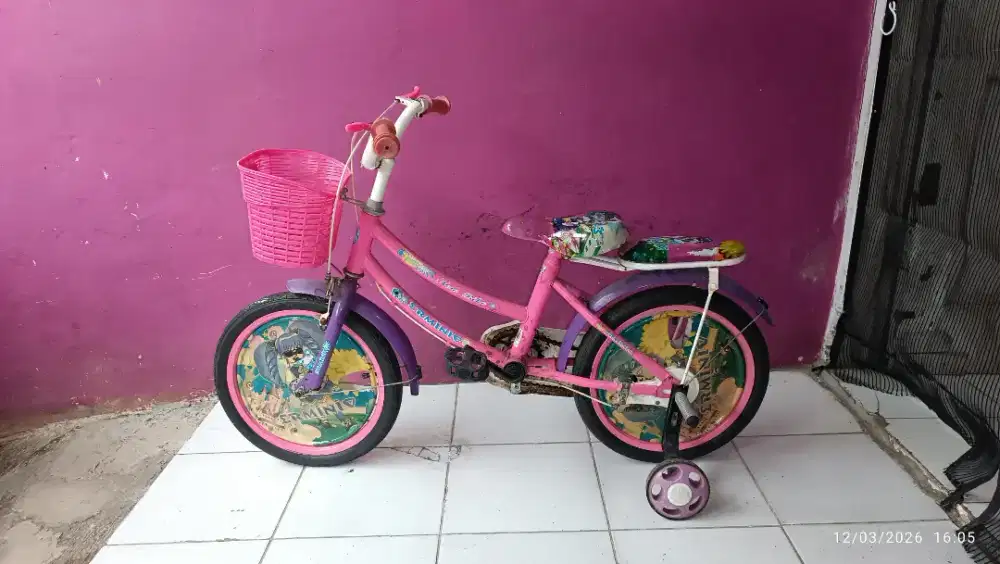 Sepeda anak perempuan Ban uk 16
