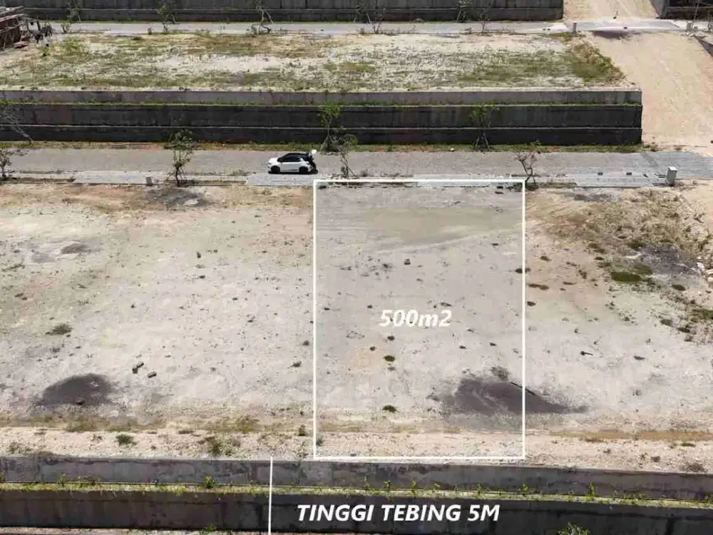 Jual Tanah Tebing Luas 500m2/5are Zona Pariwisata Legalitas HGB area Premium Investasi