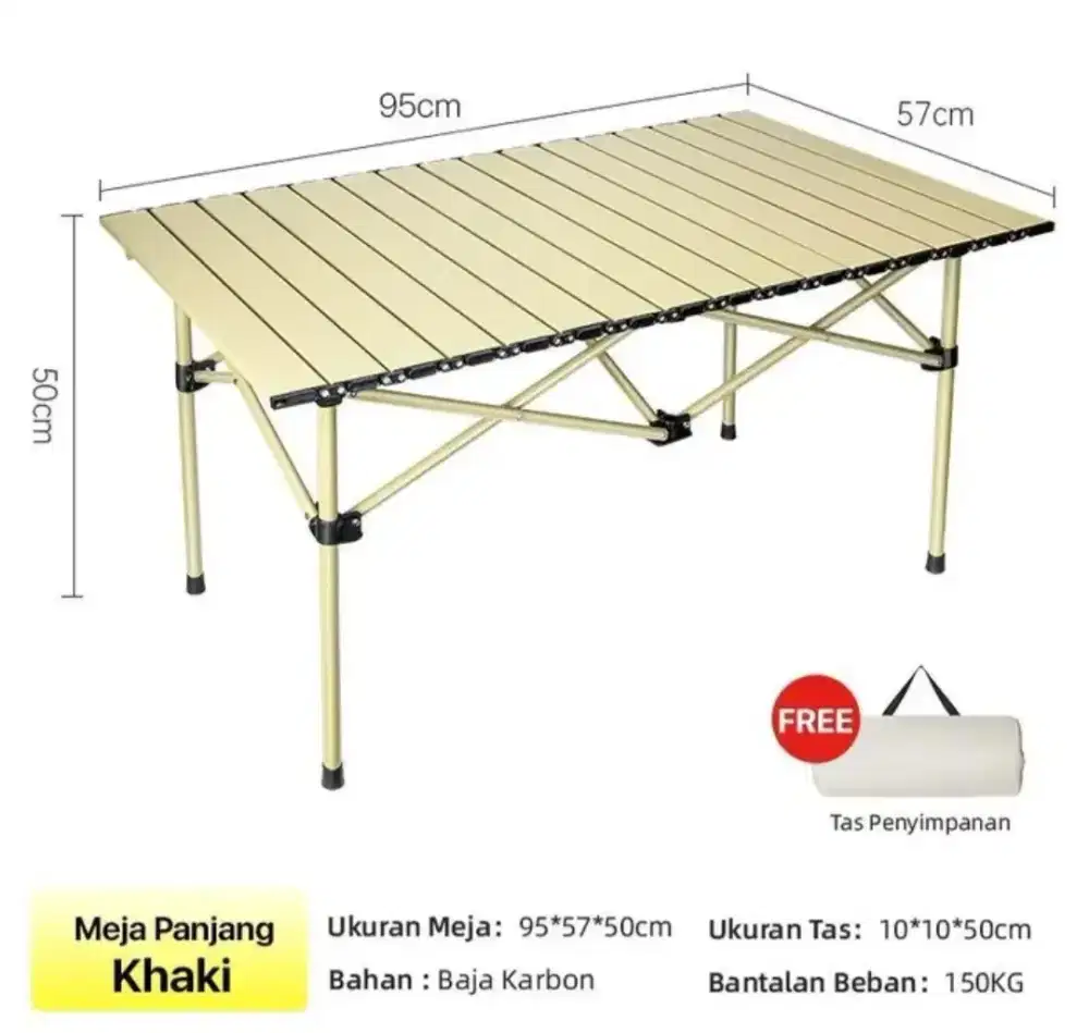 Meja dan kursi trailtop