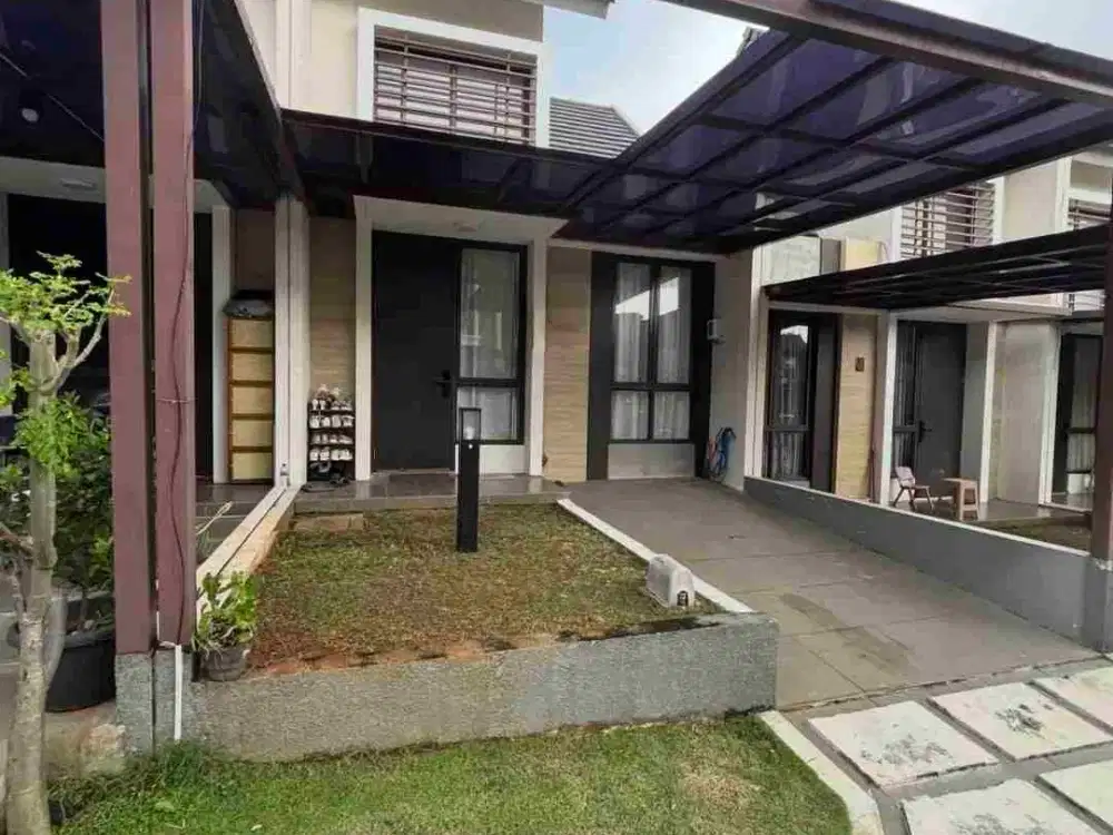 Dijual cash atau take over, rumah dengan view danau di cluster premium Bukit Golf Cibubur