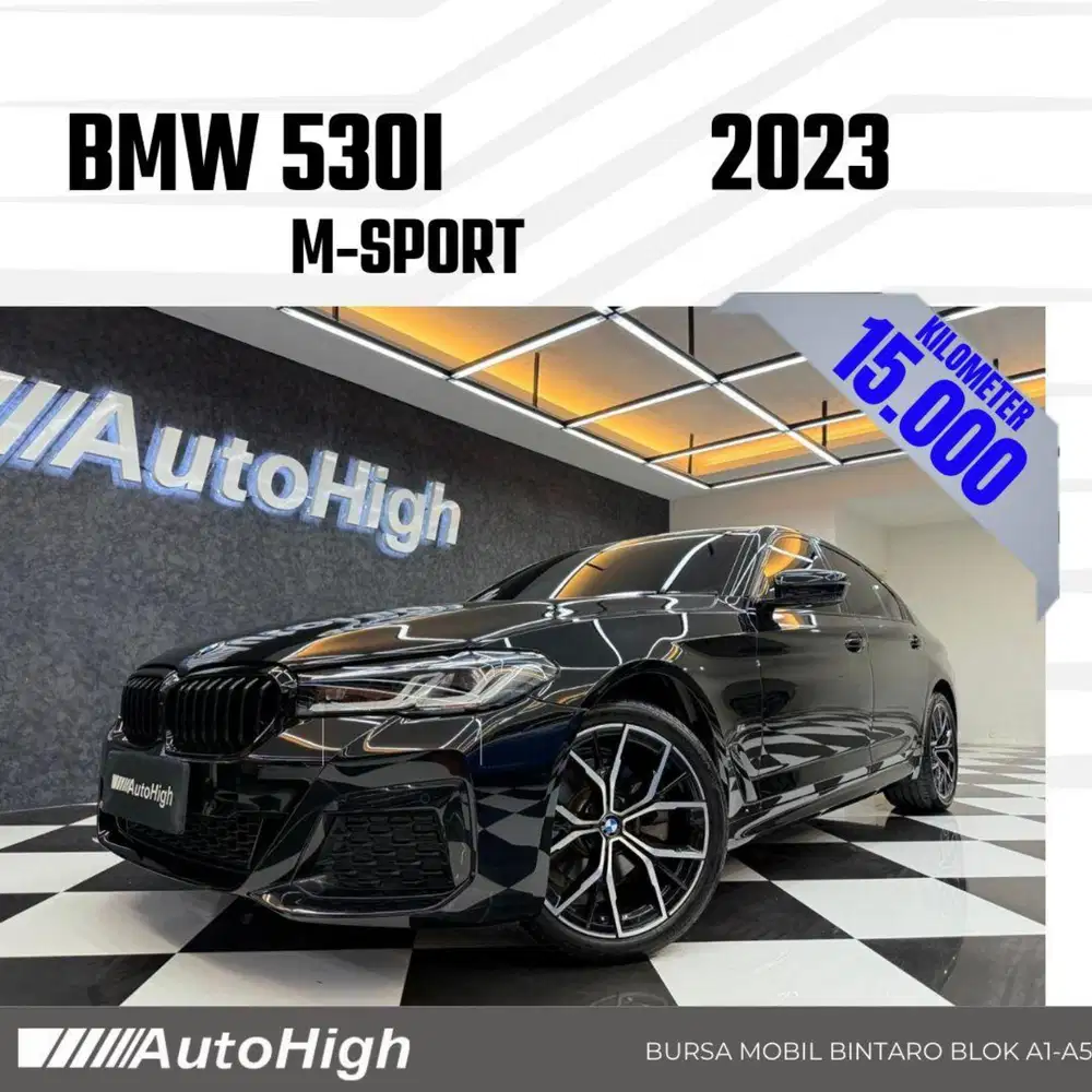 DP10% [Km15.000] 520i M-Sport 2023 Black Reg 2022 #AUTOHIGH