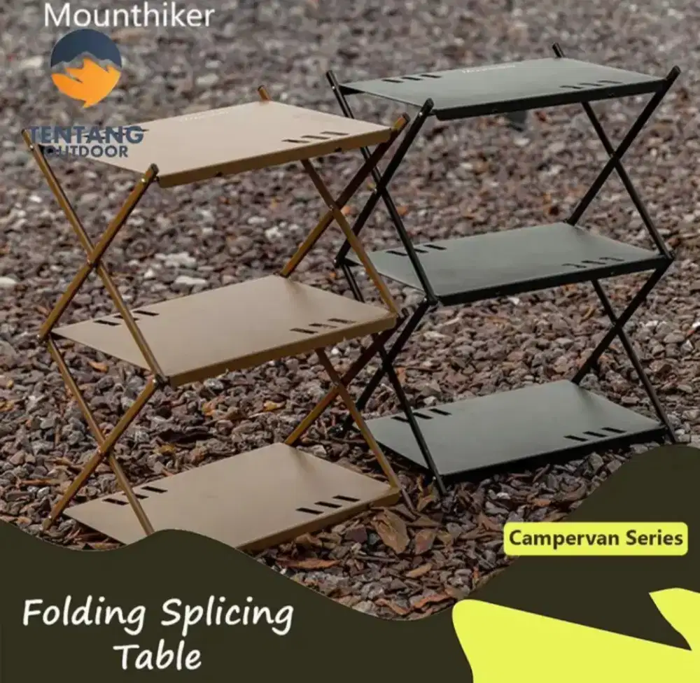 Rak susun dan meja mountain hiker