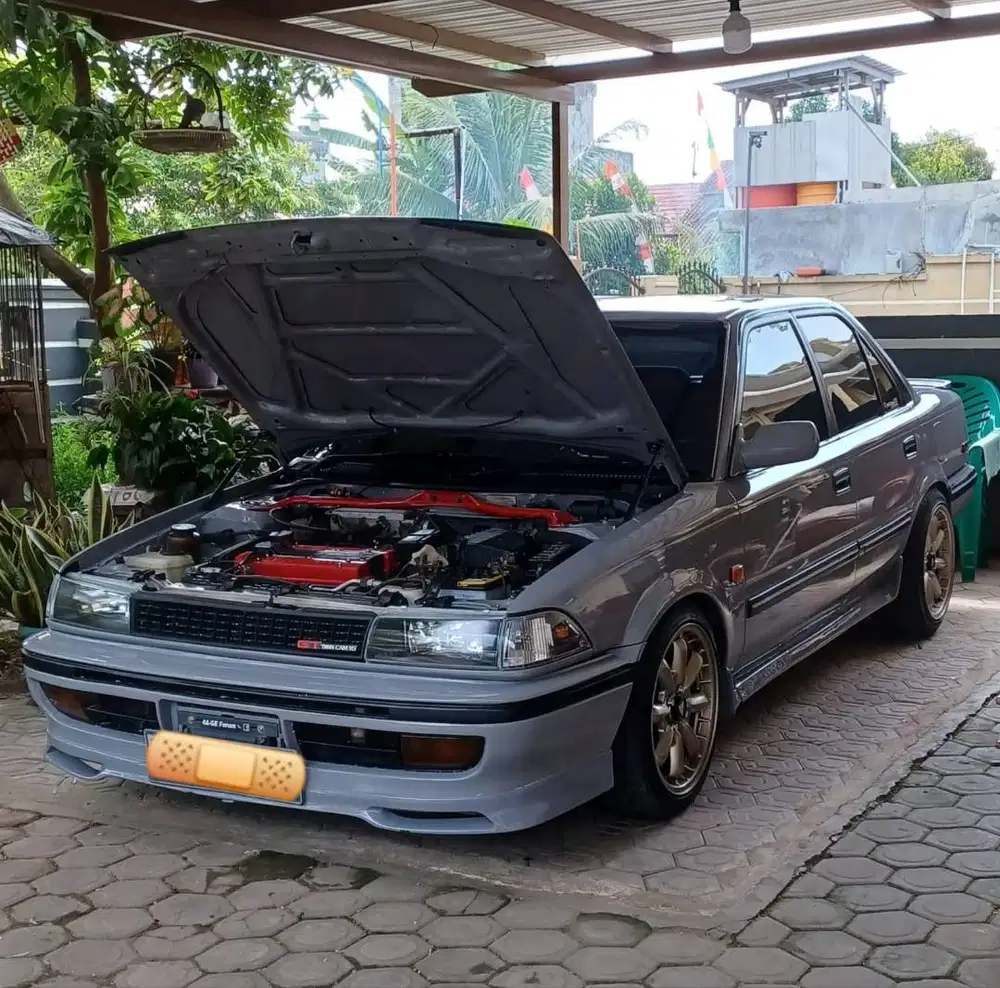 Toyota Corolla AE92 Twincam GTI Tahun 1991 Mesin 4AGE16V Redtop Injeks