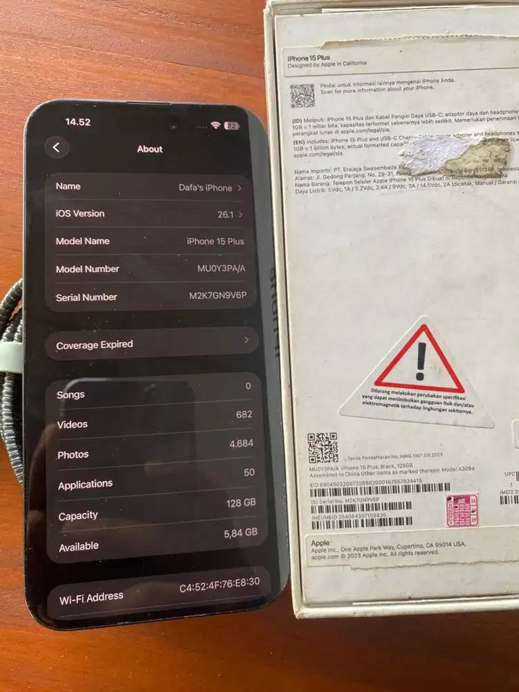 iPhone 15 Plus iBox 128GB