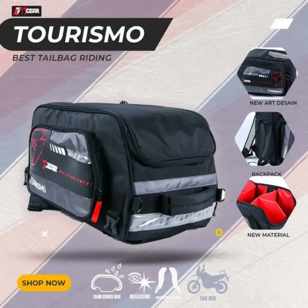 Tas Touring Tailbag Side Bag 7Gear Tourismo dan Goldwing  No Motowolf