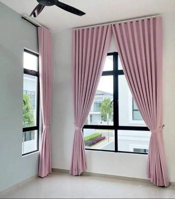 COD Pasang Tirai Gorden Jendela Gordyn Mewah Hordeng Terbaru Murah