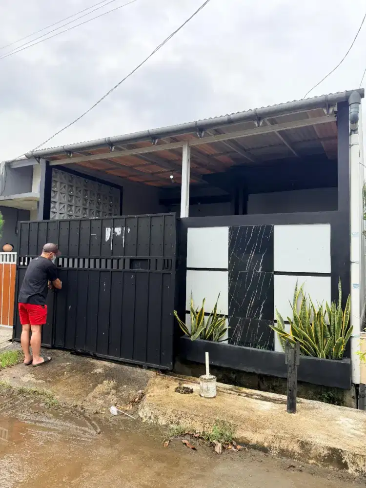 Rumah minimalis . Kav RSPAD no 3 .bebas banjir