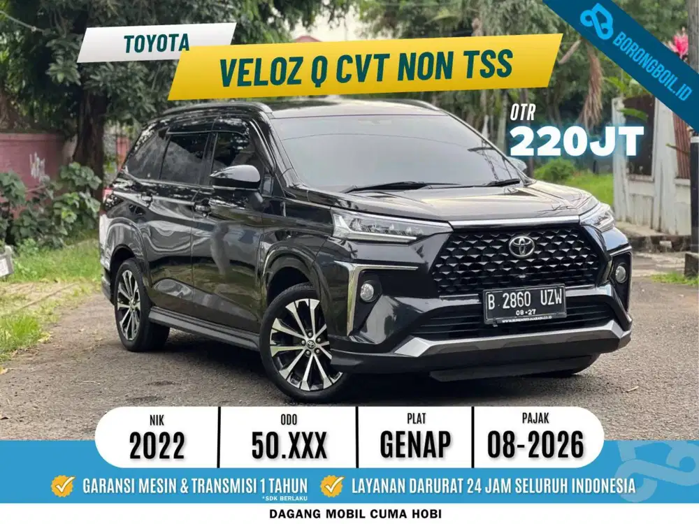 Toyota Veloz Q CVT 2022 Hitam