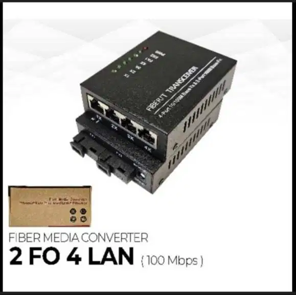 HTB FO TO LAN - TP LINK HUB - MIKROIK - CAT6 800Mhz