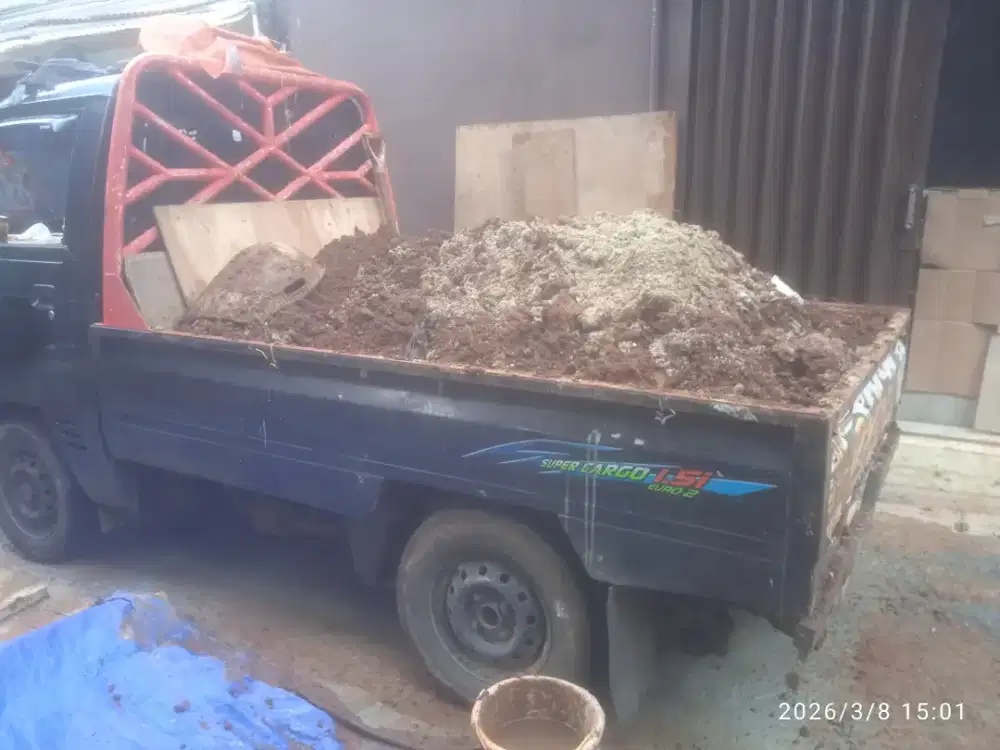 Buang puing,sampah dll