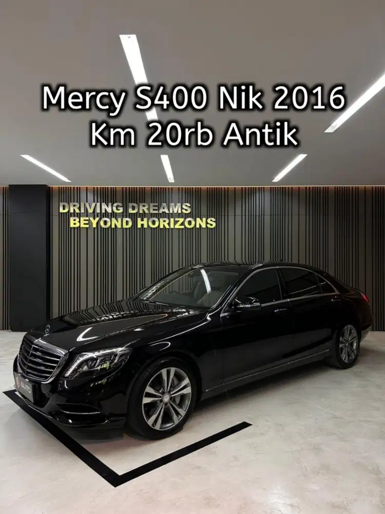 Mercedes Benz S400 S400L AT 2016 Hitam Mercy Km20rb B1FRL mdl 2015