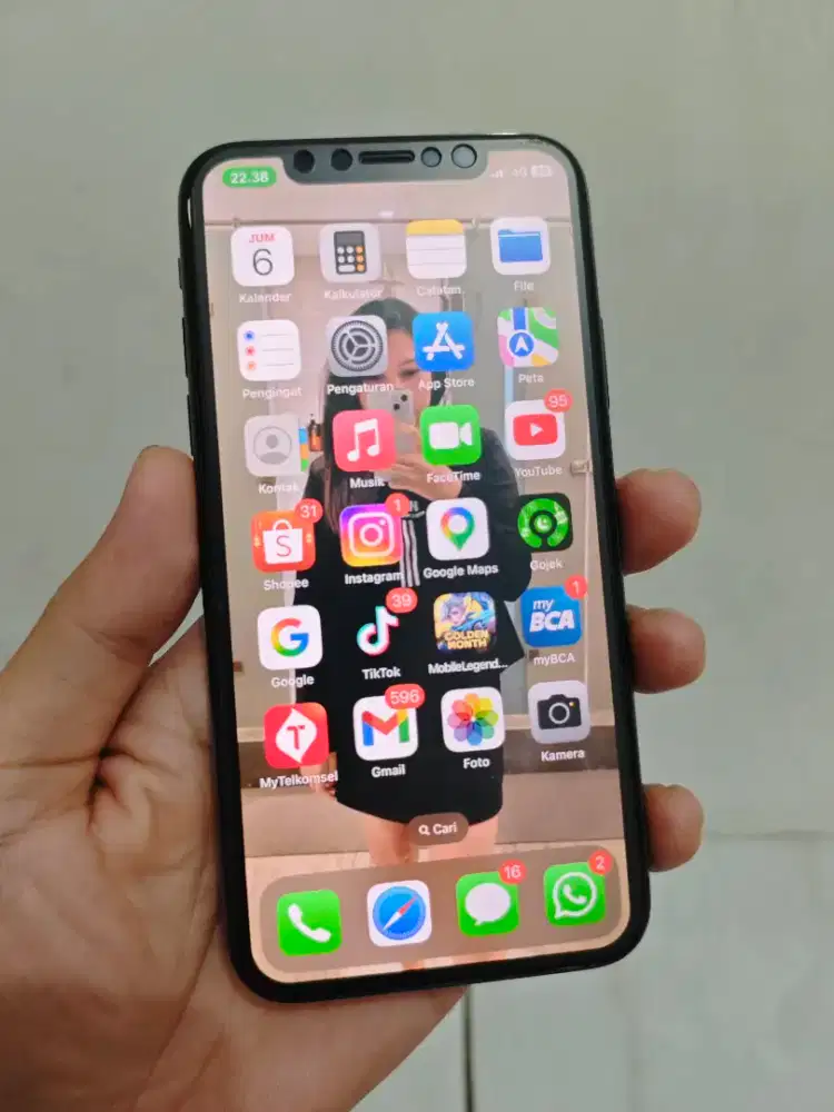 Cepat Apple iPhone X 256GB ex. Inter All Operator Mulus Seperti Baru