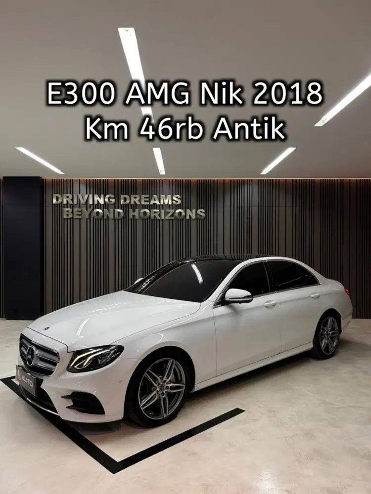 Mercedes Benz E300 AMG 2019 Putih Mercy Km46rb B2019BB Nik 2018