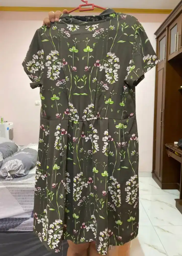 Gaun gamis long dress lebaran