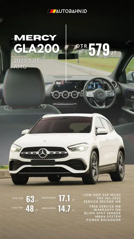 Full Warranty! Mercedes Benz GLA200 AMG 2023 No Worries!