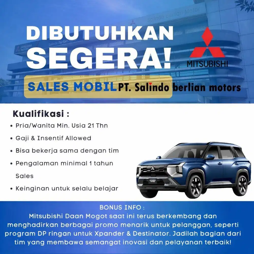 Sales Mobil Mitsubishi Jakarta