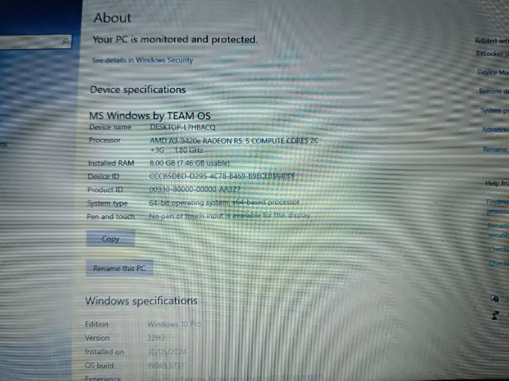 Dell Inspiron 11 3180 AMD A9-9420e