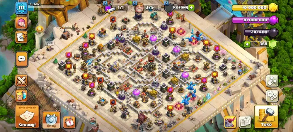 Jual akun game mobile online Clash of Clans (COC)