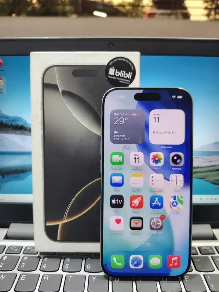 iPhone 16pro 128gb Resmi iBox Fullset