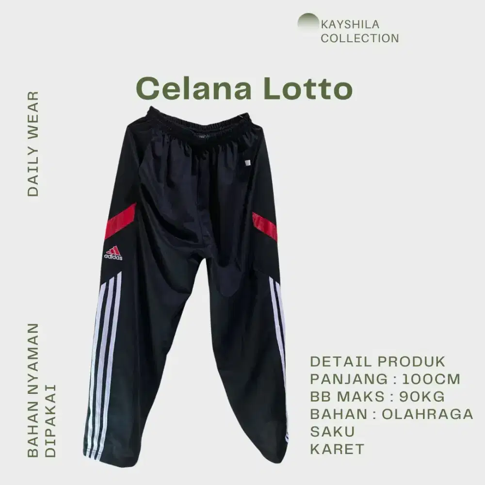 Celana Lotto Panjang bisa untuk olahraga