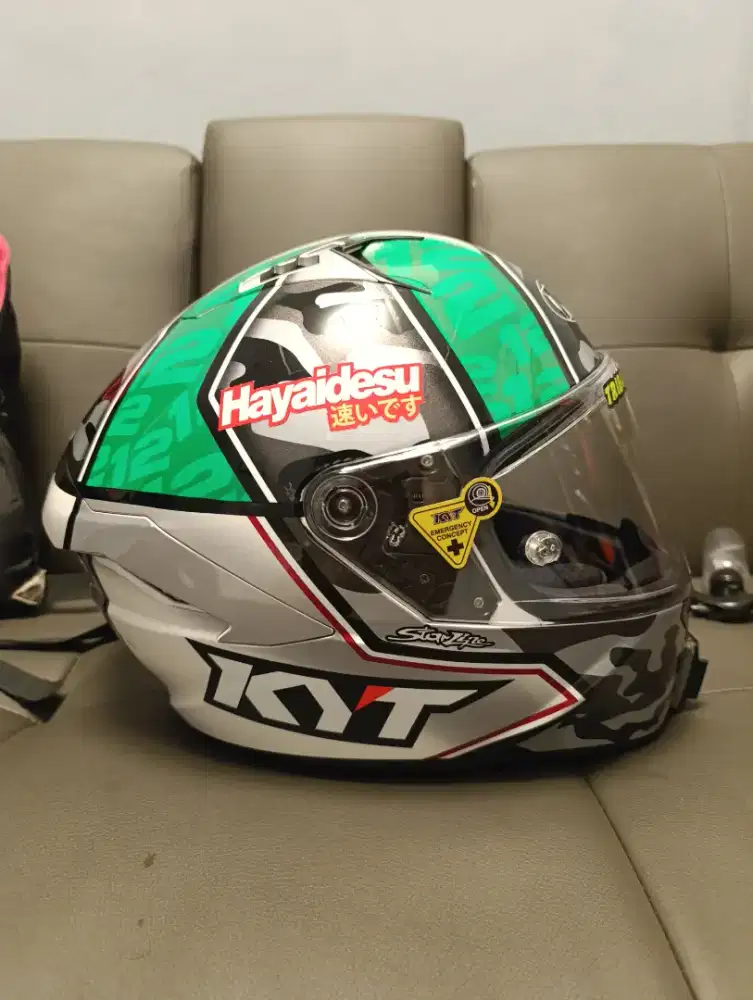 KYT NFR XAVI FORES BEKAS PEMAKAIAN SIZE M/L