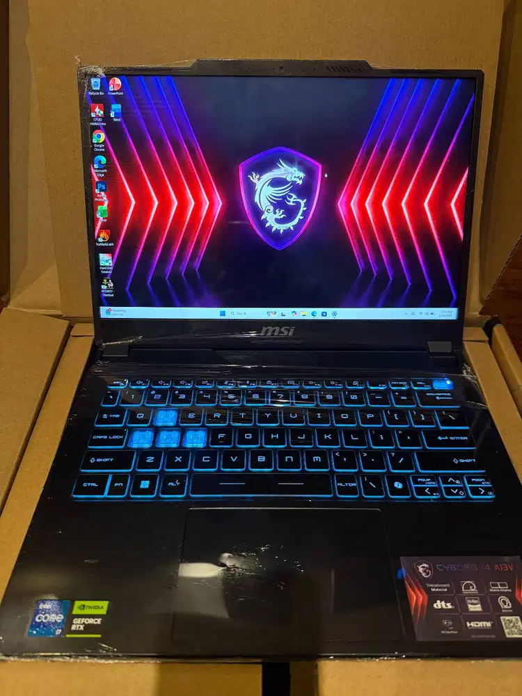 MSI CYBORG A14 LIKE NEW MURAH