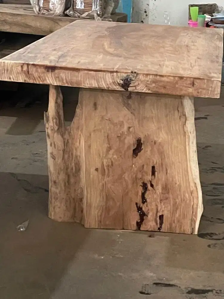 Meja kayu jati solid