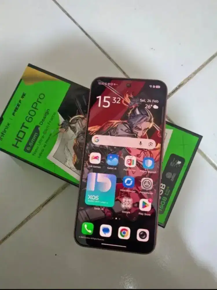 Infinix hot 60 pro 8/256 GB fullset mulus