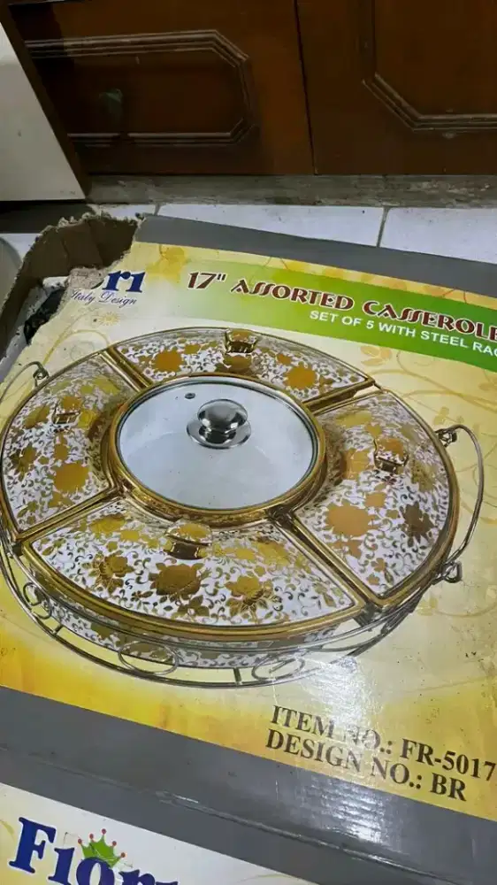 set wadah saji prasmanan merek Fiori FR-5017