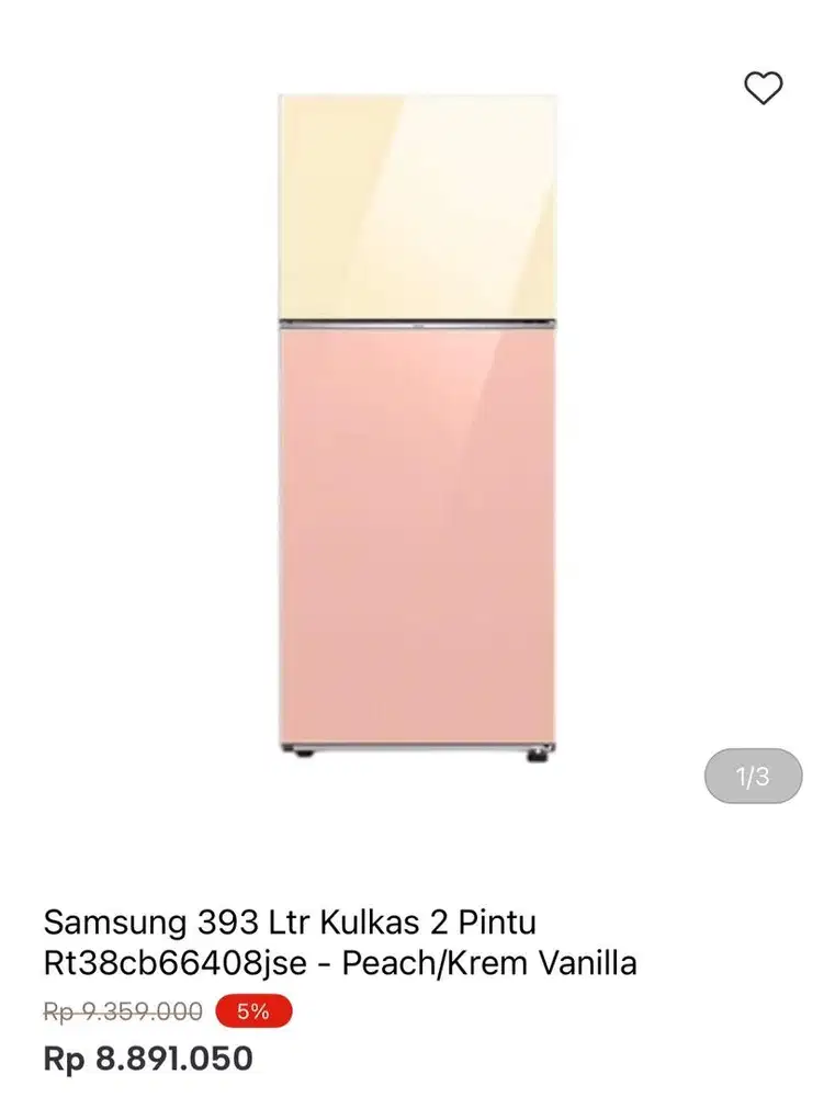 KULKAS SAMSUNG TAMPERED GLASS 393liter