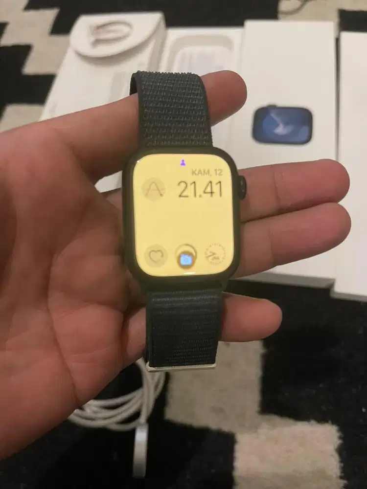 iwatch series 9 41mm Midnight mulus no minus fullset ex grs Resmi ibox