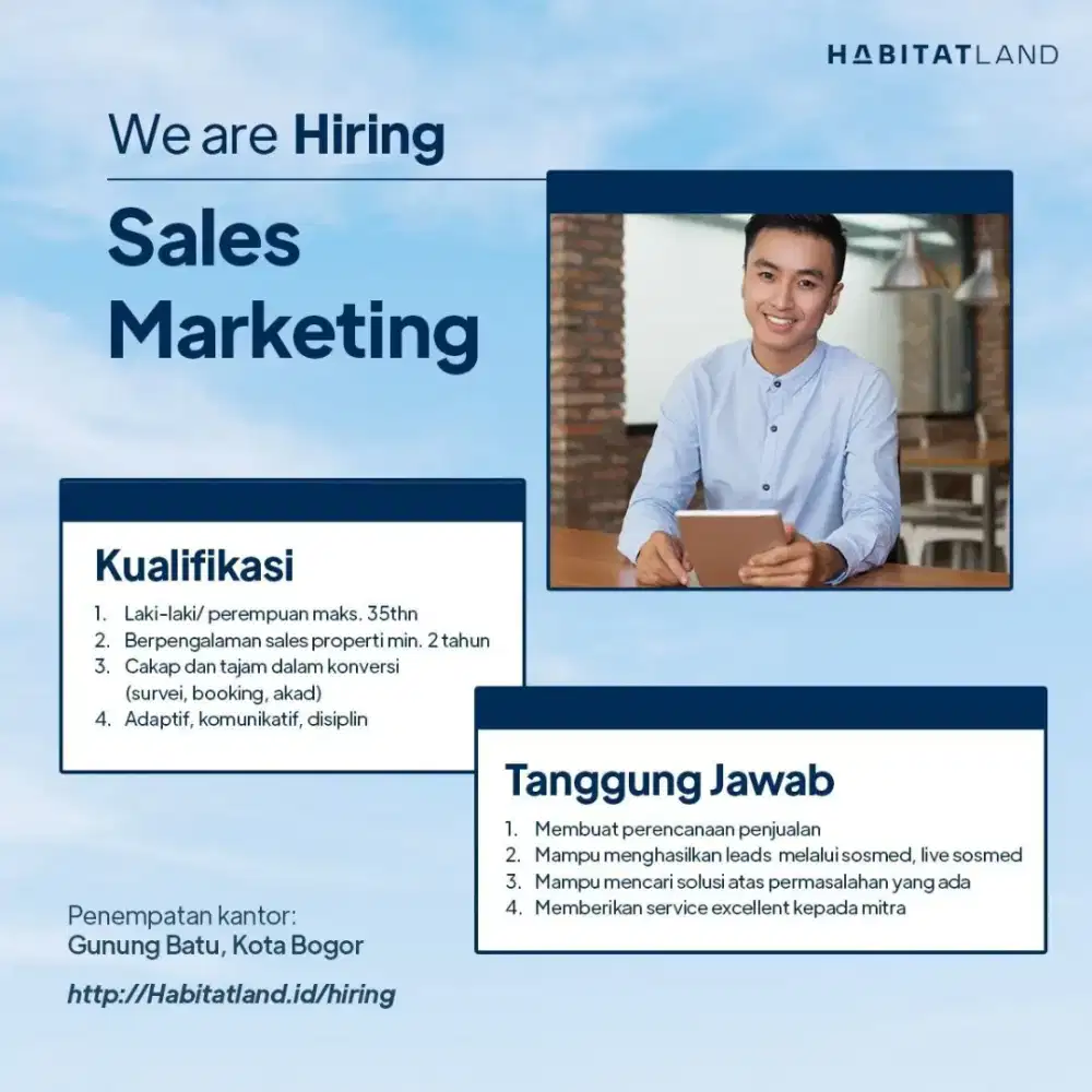 Lowongan sales marketing properti