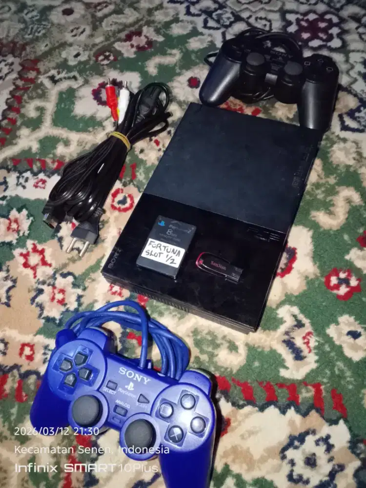 Ps2 slim mcboot Fortuna flashdisk 8GB 7 games