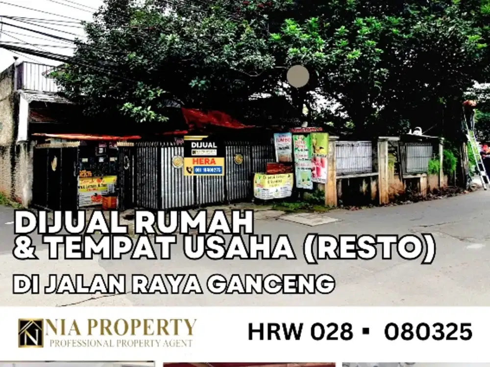 TEMPAT USAHA & RUMAH STRATEGIS  DI RAYA GANCENG JATISAMPURNA BEKASI
