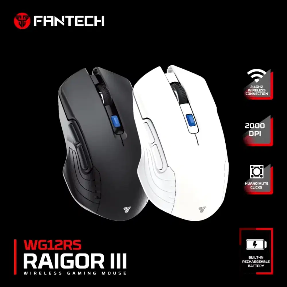 Mouse Gaming Fantech WG12RS Raigor III Wireless