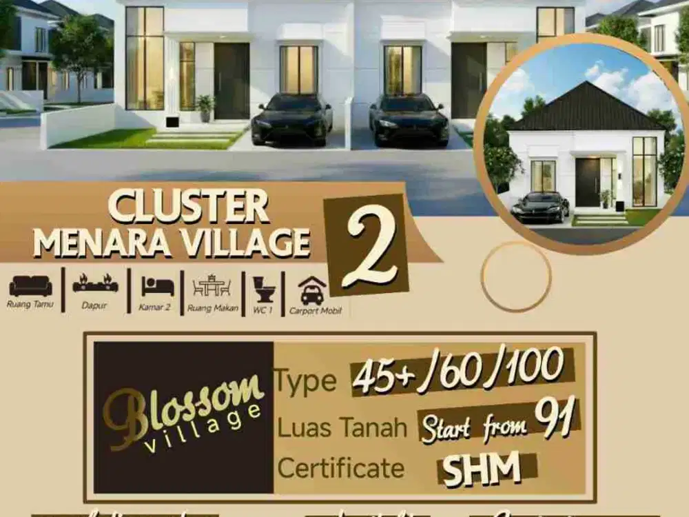 Rumah Cluster Sangat Strategis
