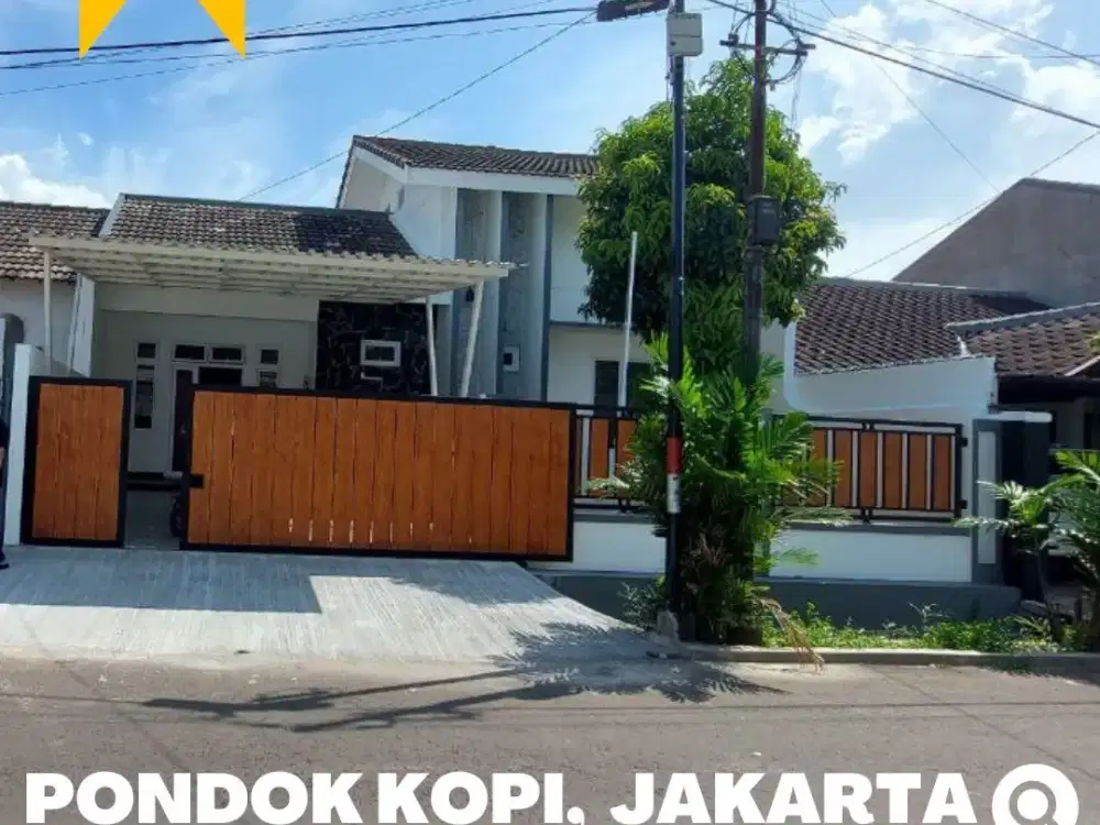 Rumah Baru dijual Murah 1,5 Lantai, Jakarta Timur dekat RS Pondok Kopi