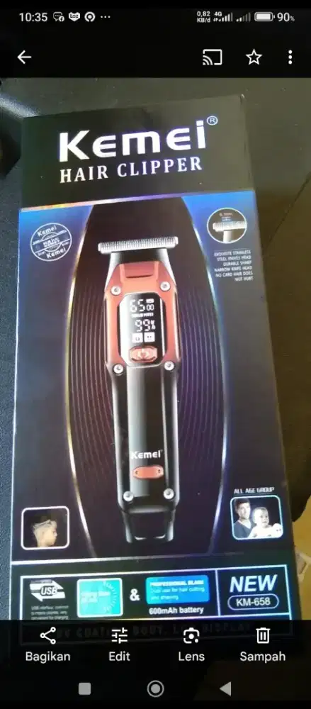 Di jual alat cukur pria elektik