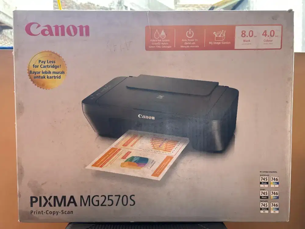 Printer canon PIXMA MG2570S bekas
