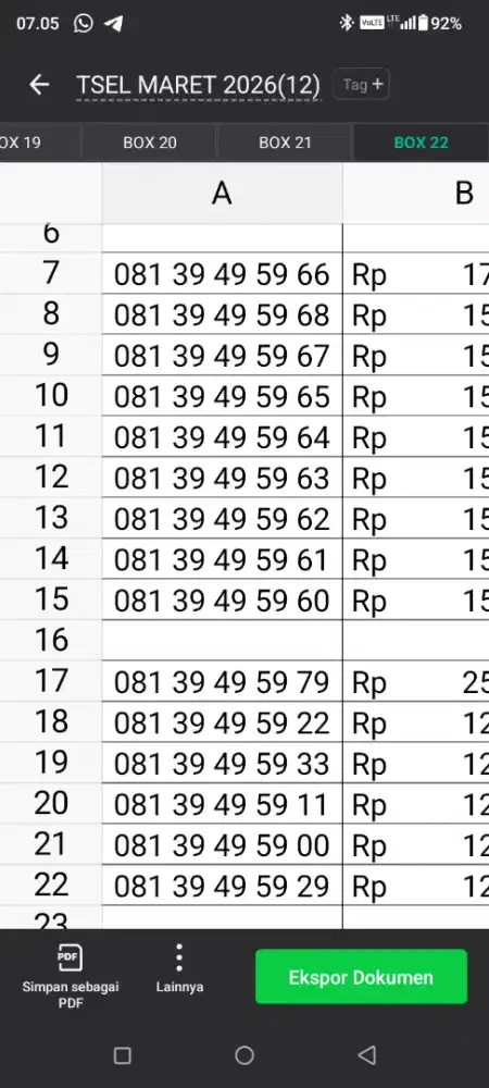 Nomor cantik Telkomsel