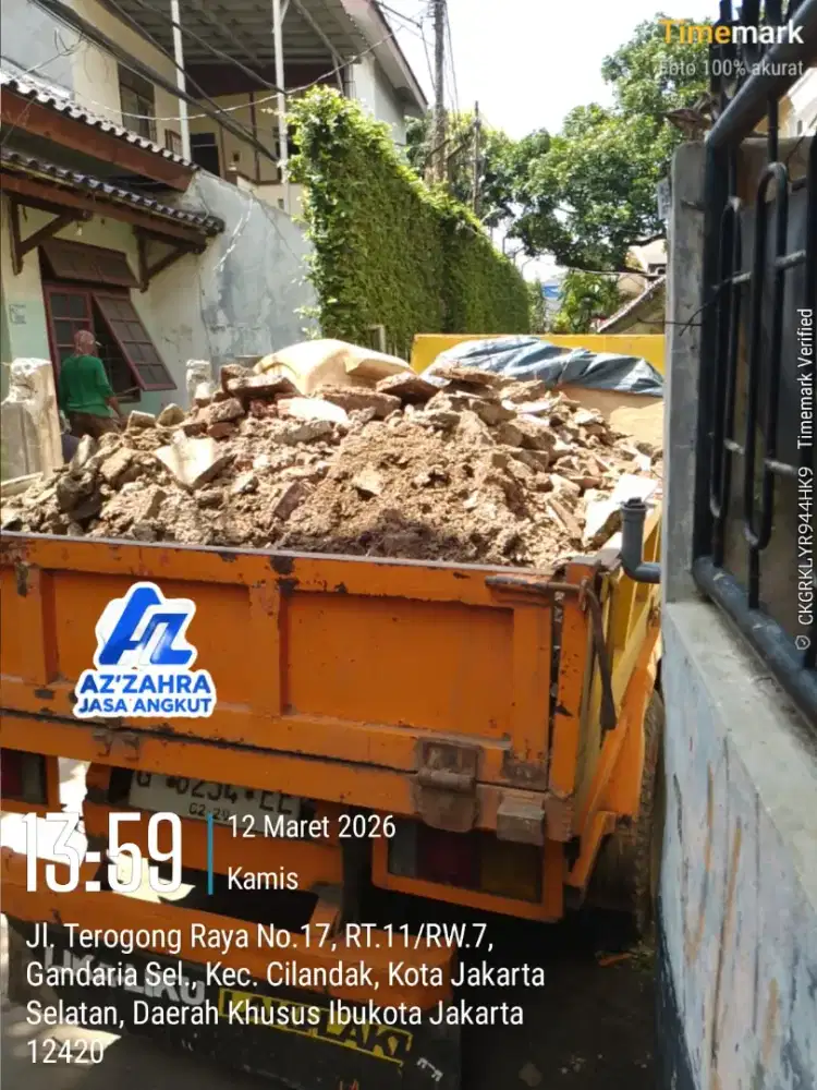 Jasa buang puing dan angkut sampah