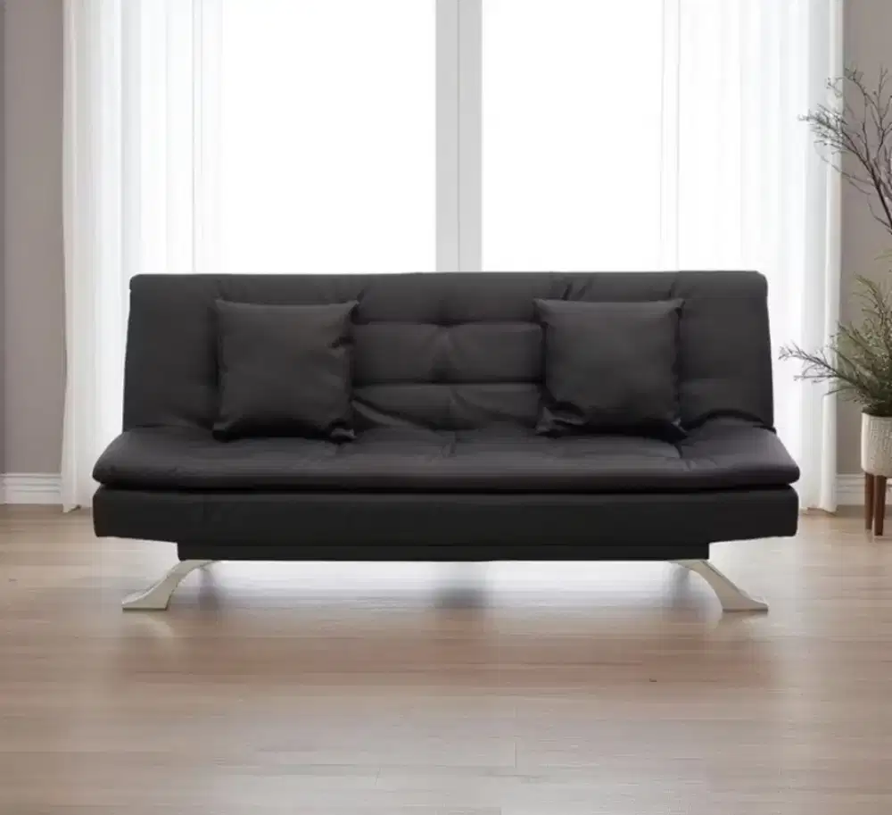 Sofa Bed Greesa kulit hitam