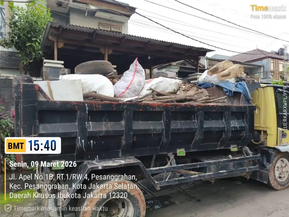 Jasa angkut puing dan sampah