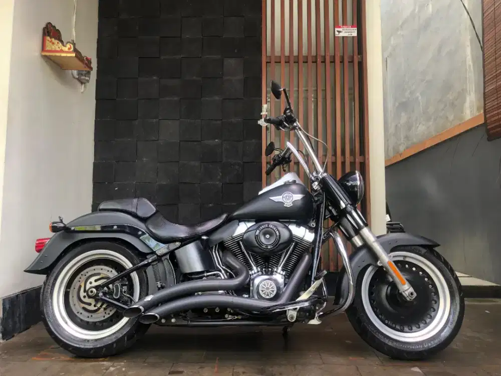 Fatboy Lo th2013 Black Denim Fullpaper Stnk bpkb lengkap mulus