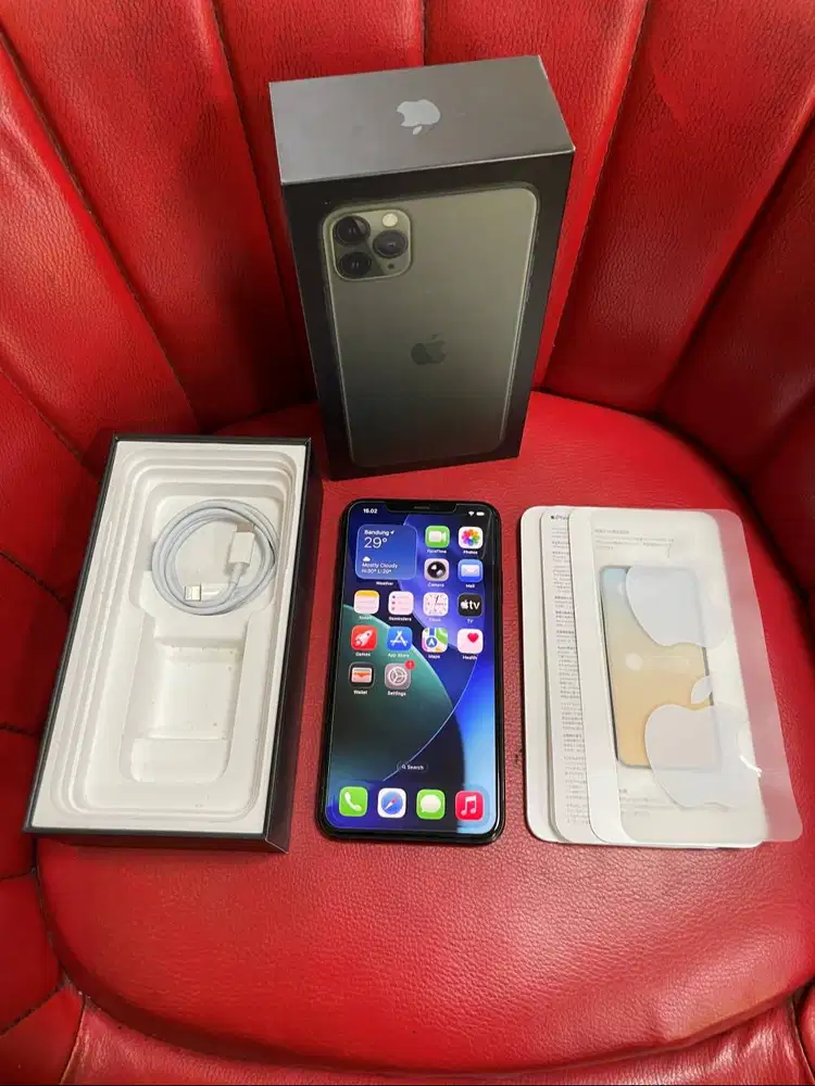 iPhone 11 Pro Max 64gb Midnight Green Sinyal Permanen Pemakaian Lama
